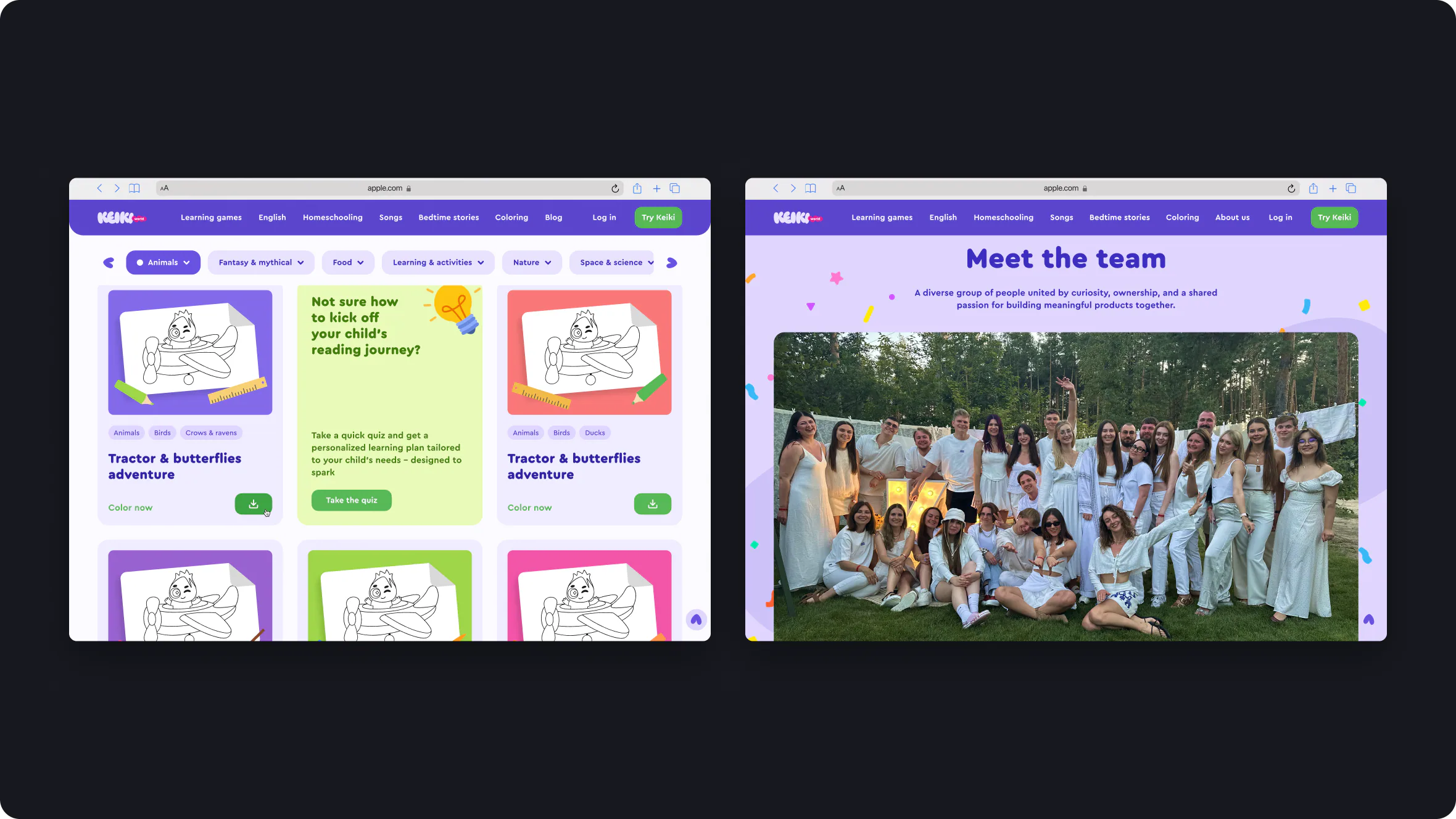 Keiki: Website & SEO pages