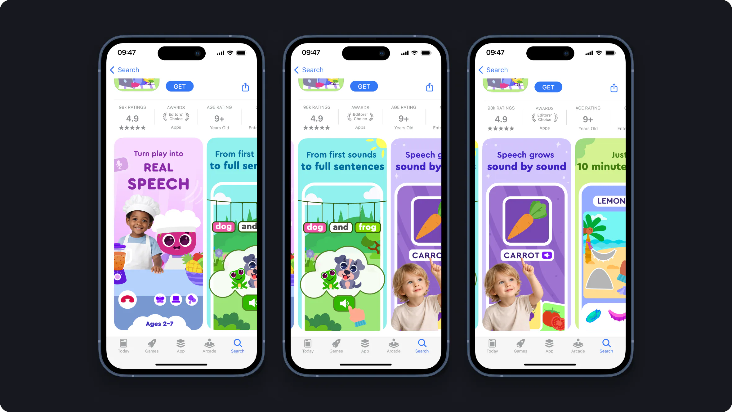 Keiki: App Store screenshots