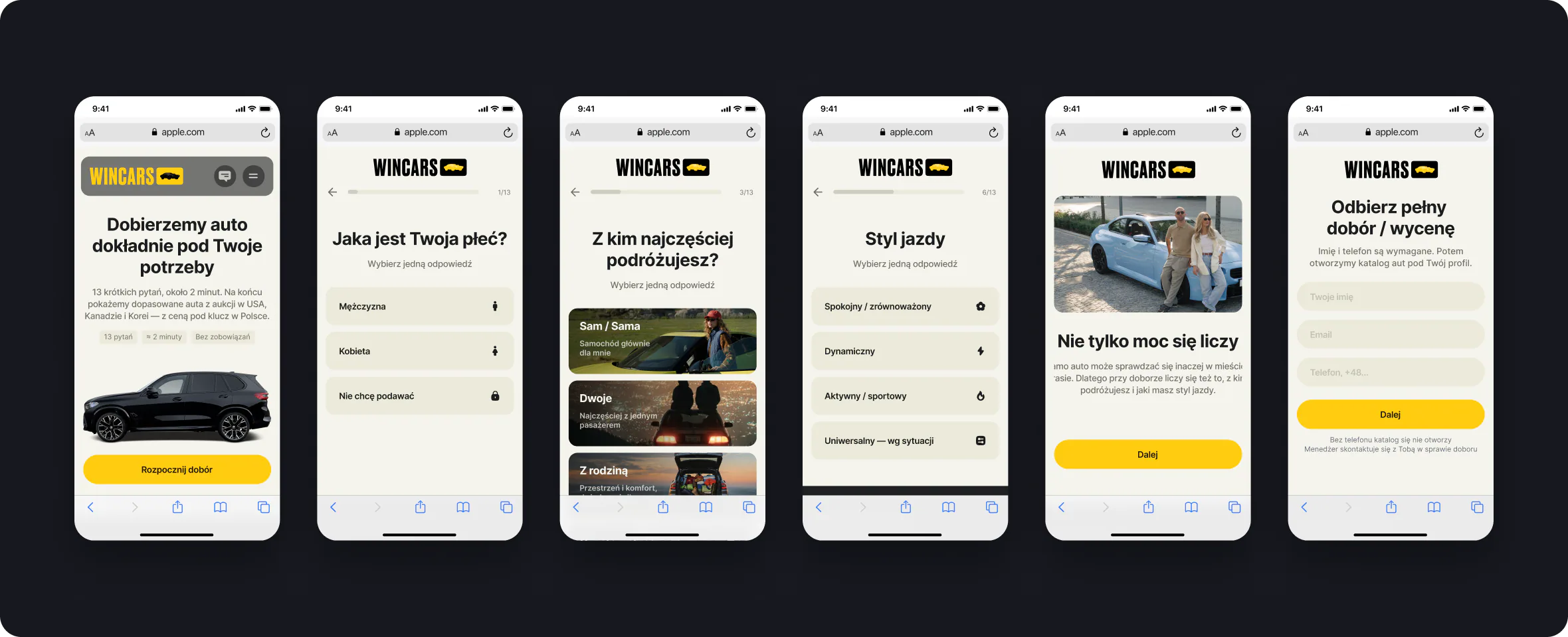 Wincars: Mobile